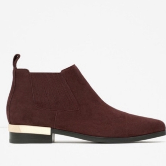 Zara women Suede ankle boots sz US8 - Picture 1 of 12
